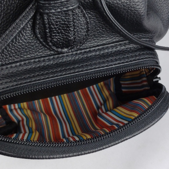 Harley-Davidson Leather Bag with Multicolor Stripe Lining - Picture 14 of 16